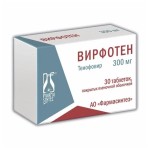 Вирфотен, таблетки покрытые пленочной оболочкой 300 мг 30 шт