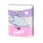 Платки носовые, Bella (Белла) 10 шт арт. BB-042-H010-005 бэби хэппи звери (бумажные трехслойные)