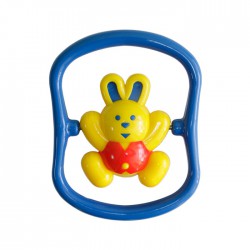 Игрушка-погремушка Зайчик-ушастик