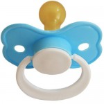 Соска-пустышка латексная, 1 шт бабочка с кольцом без индивид. упак.