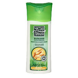 Бальзам-ополаскиватель Чистая линия увеличивающий объем на отваре целебных трав для тонких и ослабленных волос Ростки пшеницы и экстракт овса 250 мл