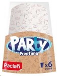 Стакан бумажный, Paclan (Паклан) 250 мл 6 шт арт. 430100 Пати Фри Тайм с рисунком