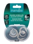 Соска-пустышка силиконовая, Mamajoo (Мамажу) 2 шт ортодонтическая с контейнером с 6 мес