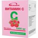 Витамин C, порошок 1000 мг / 5 г 10 шт со вкусом малины саше-пакеты
