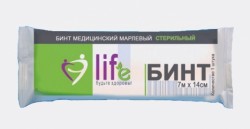 Бинт стерильный р. 7мx14см