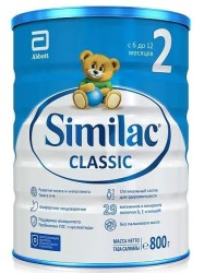 Смесь молочная Similac Классик 2 от 6 до 12 мес 800 г